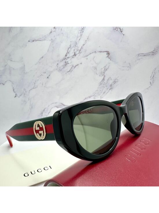 STYLISH GUCCI Sunglasses Black Gold Newest Collection GG1862S Metal Logo Cat Eye main image 10